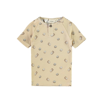 Lil' Atelier - Geo t-shirt m. kokosnødder - Semolina